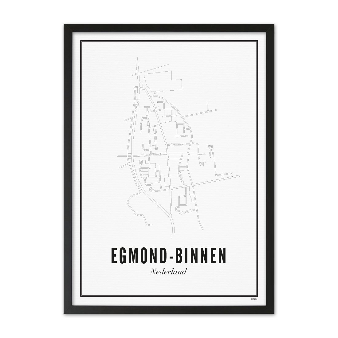 Poster van Egmond Binnen - Stad | WIJCK. 